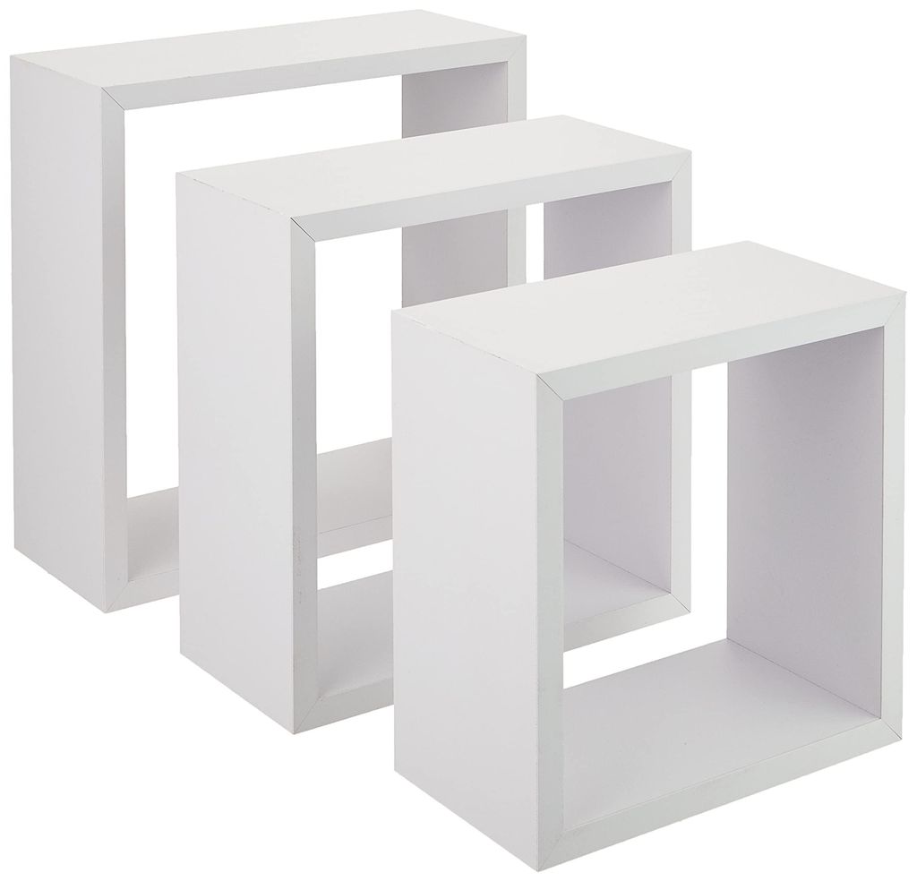 Mensole a cubo sospese, set di 3. Immagine del prodotto 