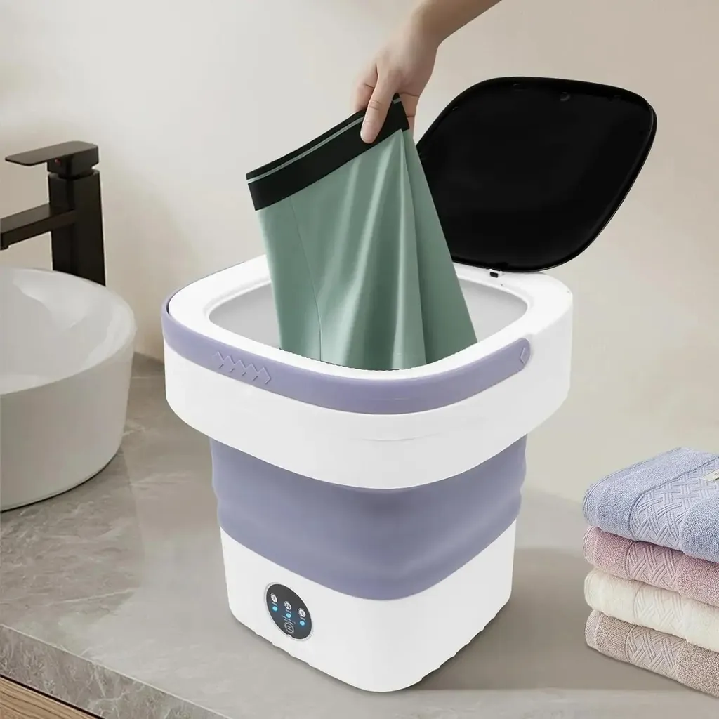 Mini lave-linge portable 12L : la solution pliante pour linge délicat - 8