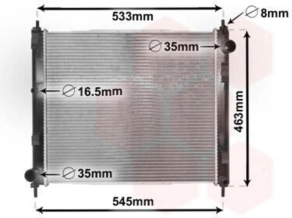 Radiateur moteur pour NISSAN JUKE et CUBE idéal pour entretien auto