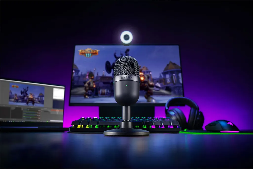 Microphone USB Razer Seiren Mini Noir Idéal pour Podcast et Streaming - 4
