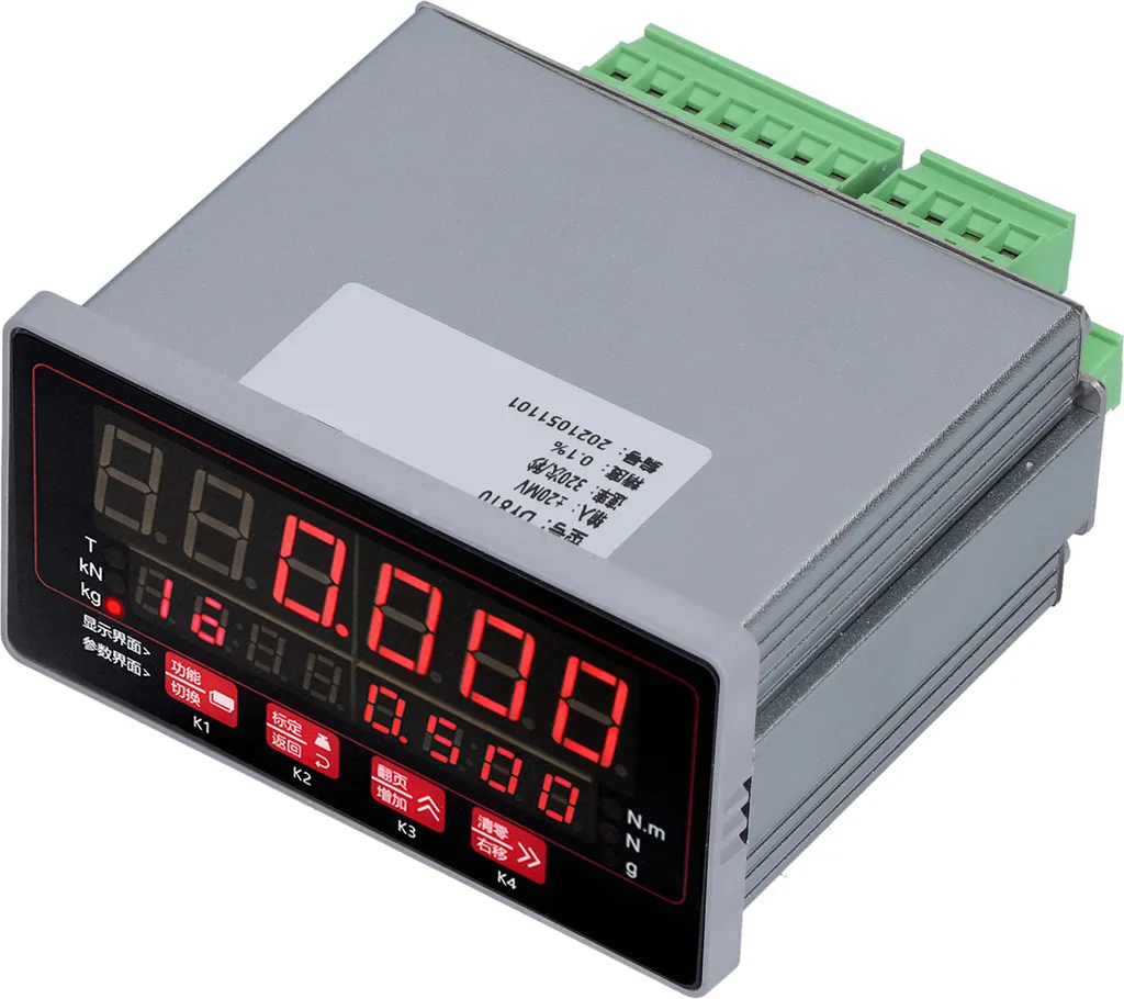 Indicateur de pesage à double relais avec boîtier étanche IP65