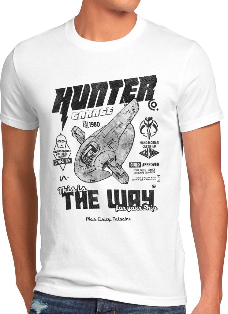 A.N.T. Hunter Garage Herren T-Shirt yoda mando kopfgeldjäger