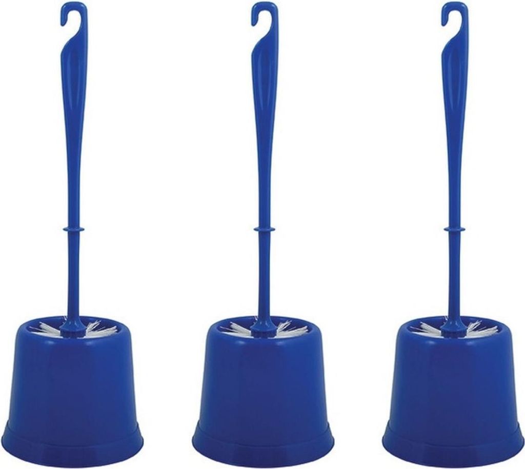 MSV WC Bürste Dunkelblau 3er Set Produktbild 