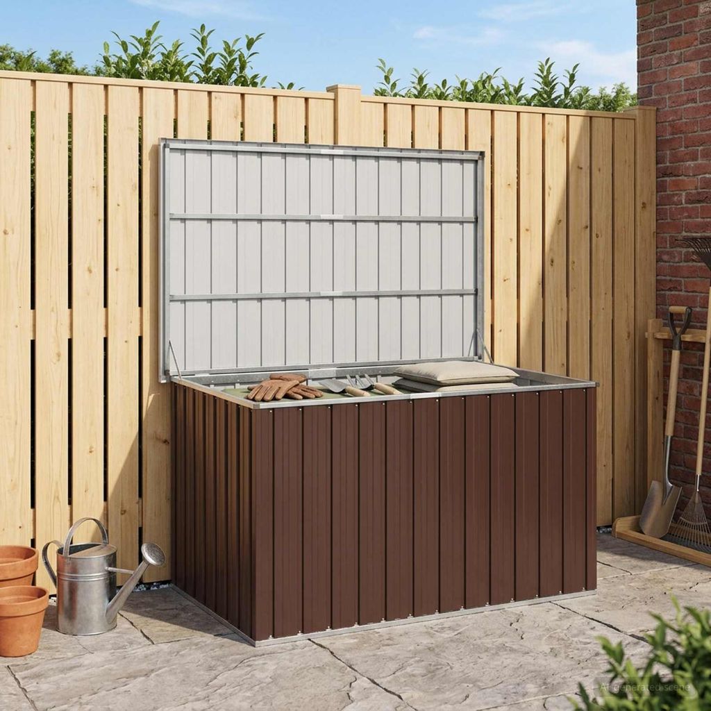 vidaXL Gartenbox Braun 149x99x93 cm Produktbild 