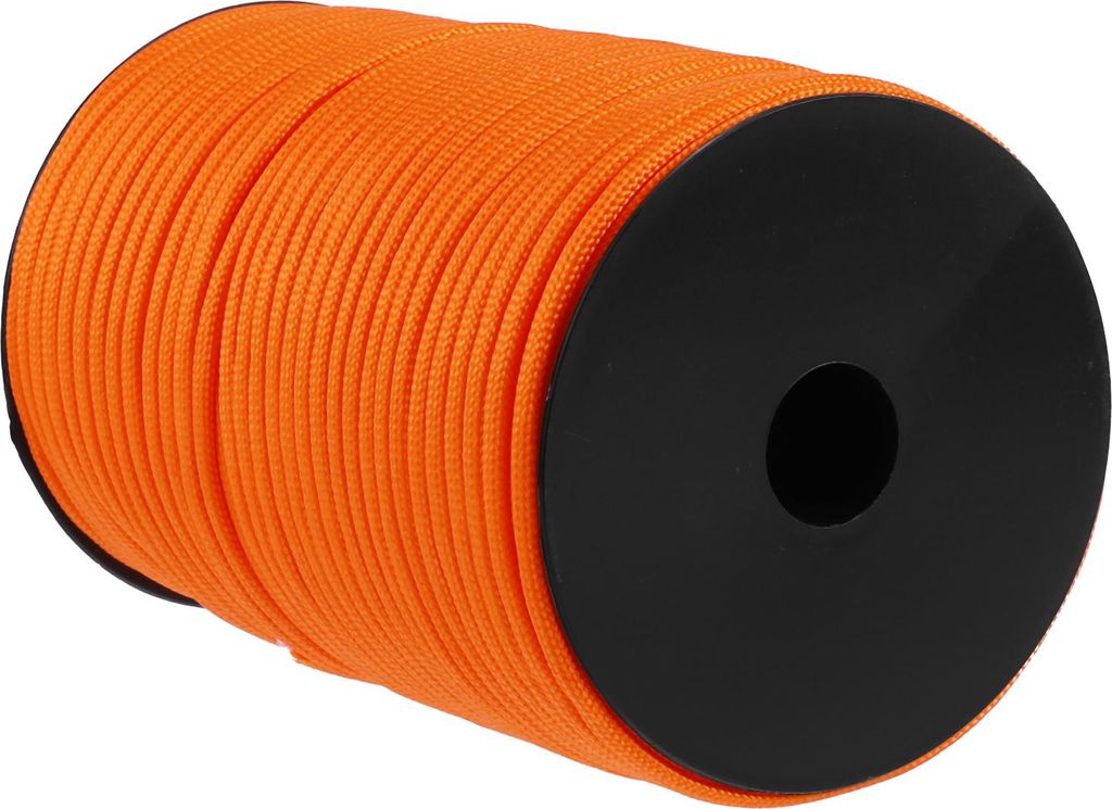 Zeltseil, Outdoor Camping Abspannseile, 9 Kern 100m, Orange