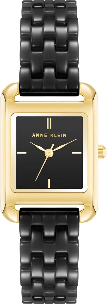 Céramique AK/5022GPBK Montre Femme Anti-Rayures Finition Or