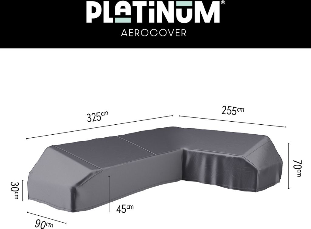 Aerocover Schutzhülle für Eck-Lounge - L-Form - Platform