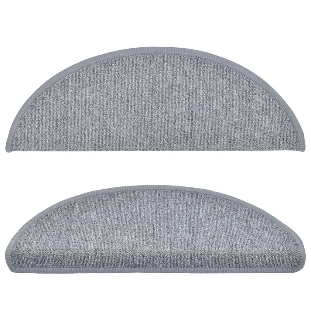 (Robust Möbel) 15er-set - Treppenmatten Hellgrau 65 x 24 x 4cm - CL576873 - Stufenmatten