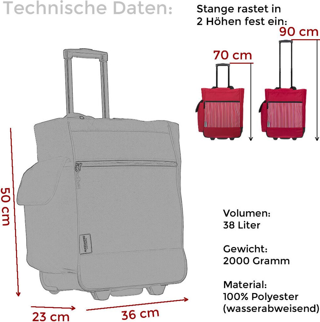 Einkaufstrolley Einkaufsroller Einkaufswagen Trolley Produktbild 7
