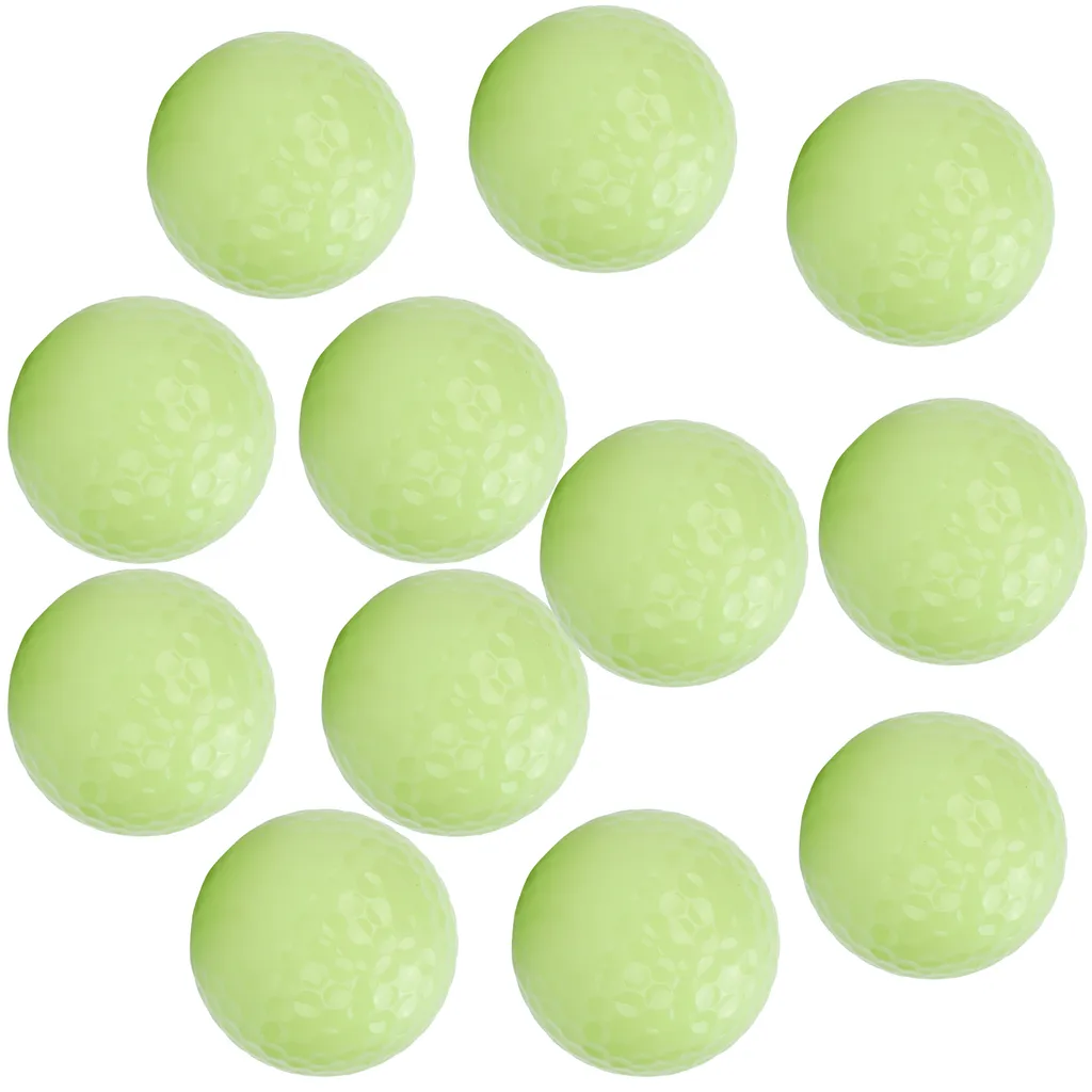 Balles de Golf pour la Nuit Phosphorescentes - Pack de 12 pour Sport