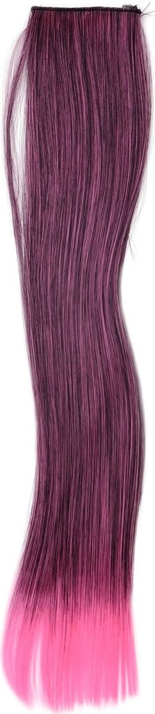 WIG ME UP 2 Clips Strähne glatt Pink-Schwarz-Mix Produktbild 