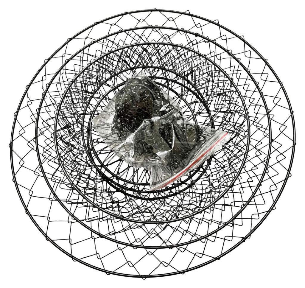 3-stöckiger Hängekorb aus Edelstahl, faltbarer Drahtkorb für Obst, Gemüse und Hygieneartikel