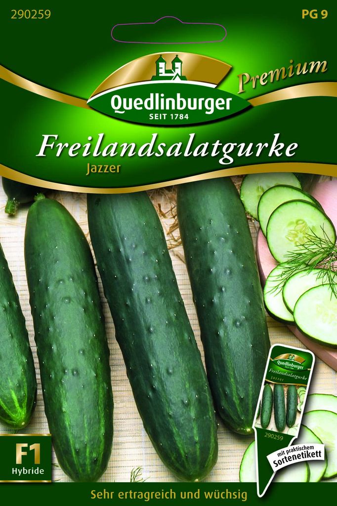 Quedlinburger Saatgut - Gurken Freilandsalat- Jazzer - Samen - 290259