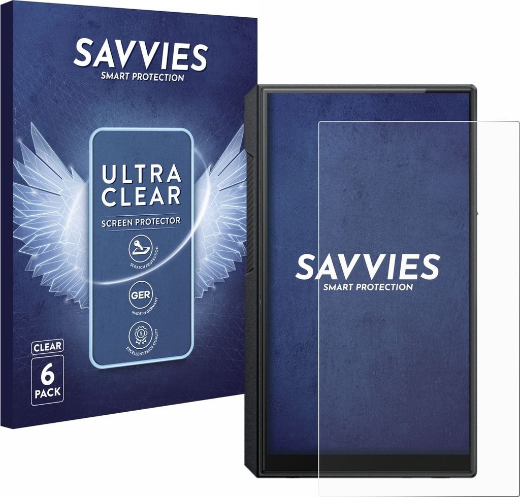 6x Für FiiO M11s Schutzfolie Savvies Displayschutz Display Schutz Folie Klar Transparent
