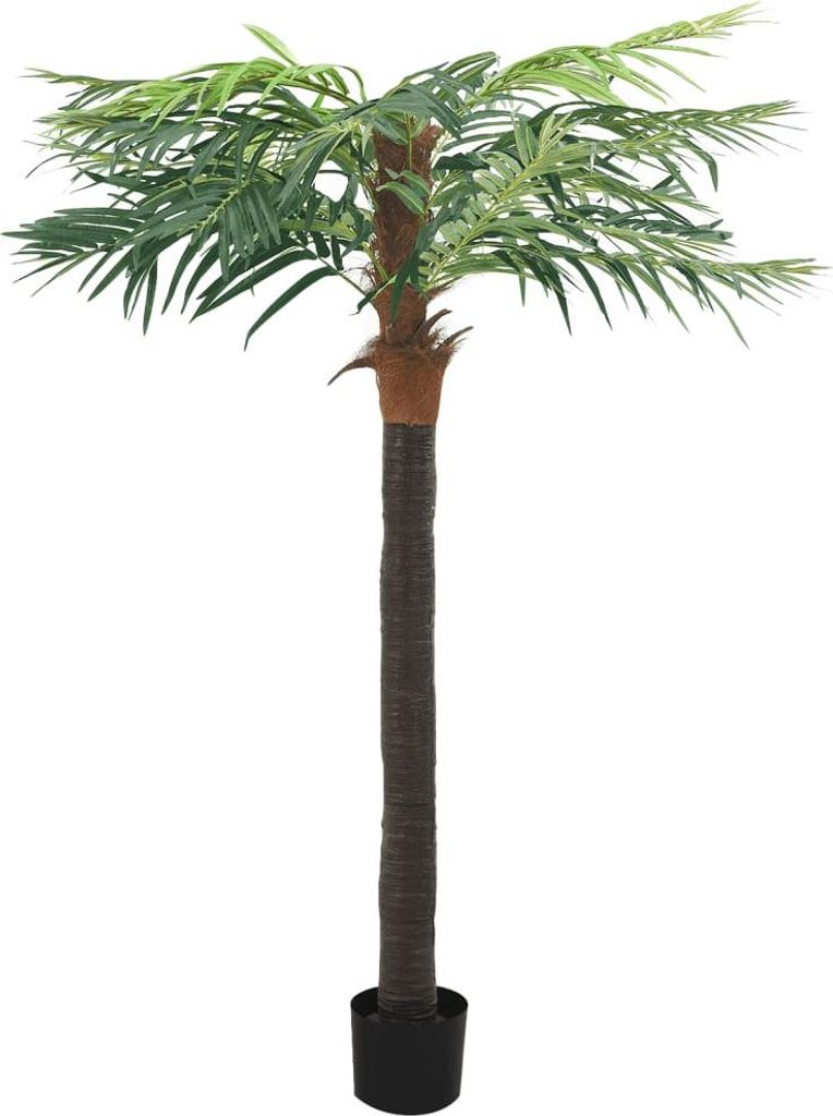 vidaXL Umelá palma Phoenix s kvetináčom 215 cm zelená Obrázok produktu 