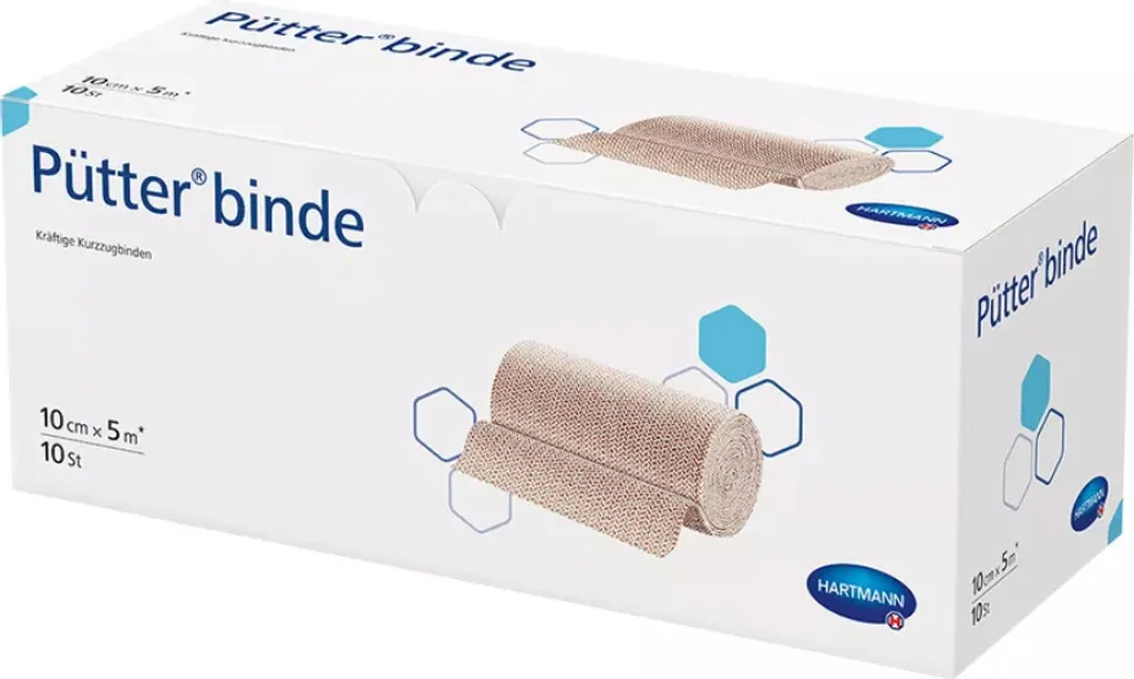 Hartmann Pütter-Verband 10 cm x 5 m - Lot de 10 Bandes à Allongement Court