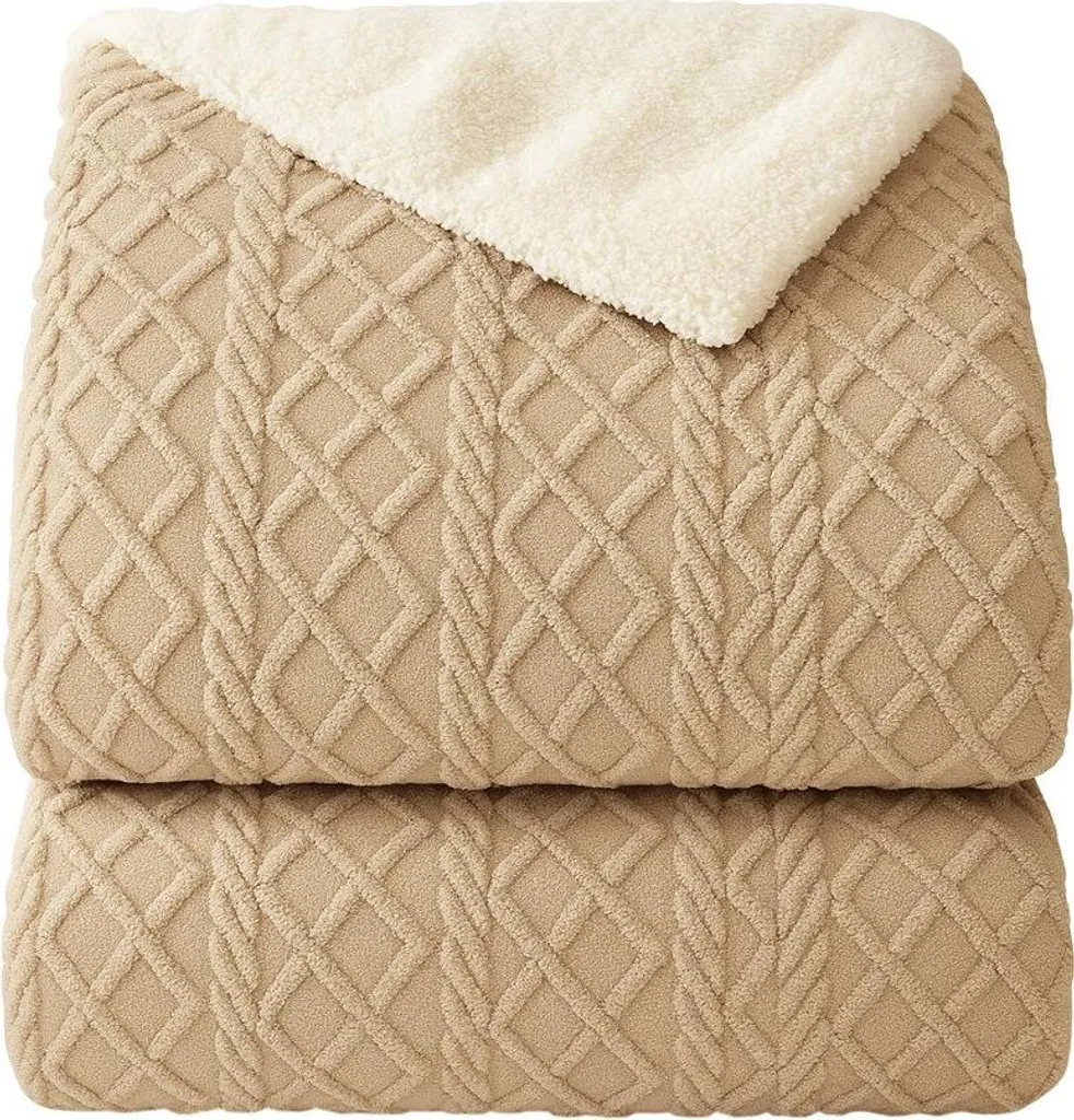 Coperta XL PUSH 180x220cm Wallower Marrone KOC14BR - Spessore Extra