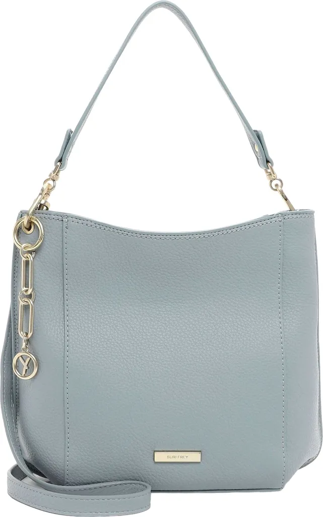 Sac à épaule Ginny SURI FREY bleu clair en similicuir souple premium