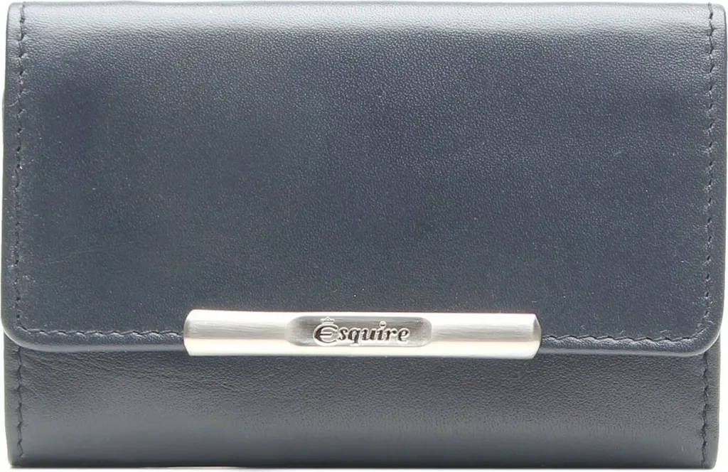 Esquire Helena Key Case Blue - Custodia Chiavi in Pelle Blu Scuro