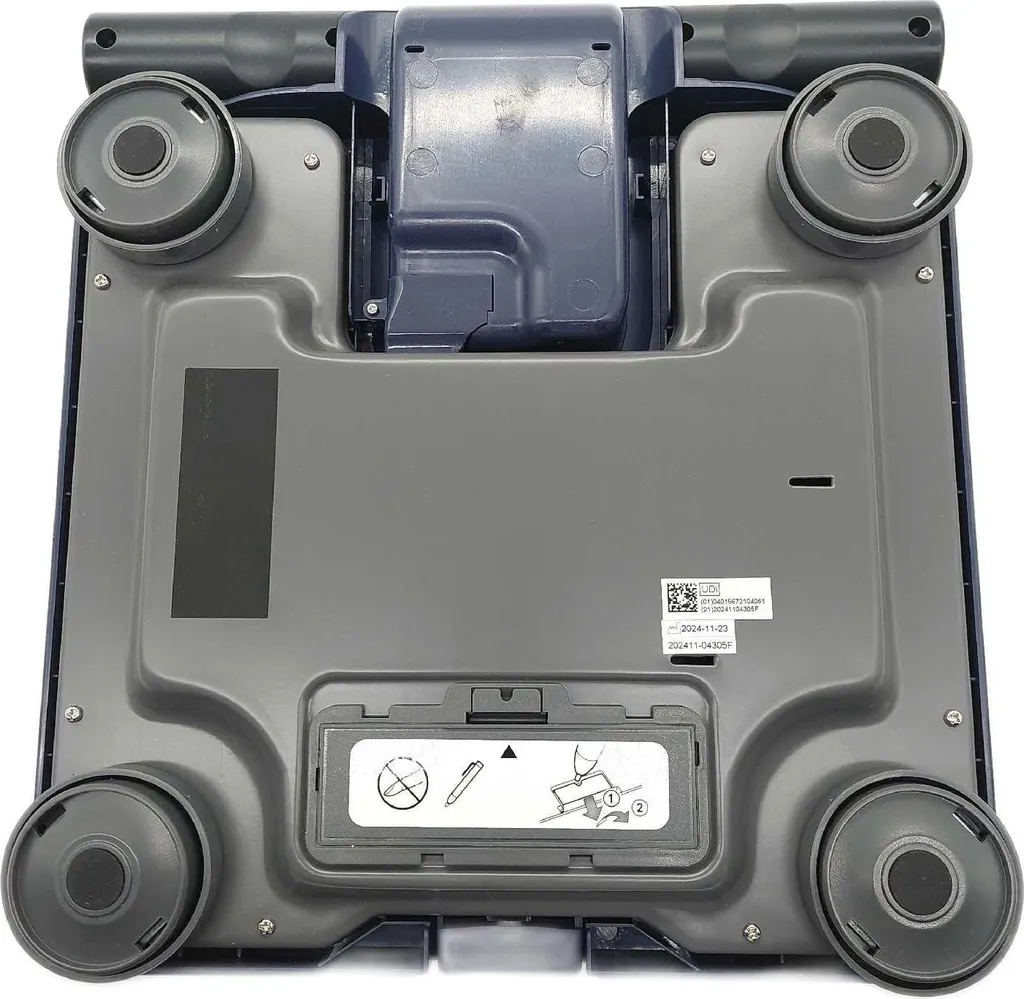 Bilancia Elettronica Omron BF511: Design Quadrato e Precisione Blu - 21