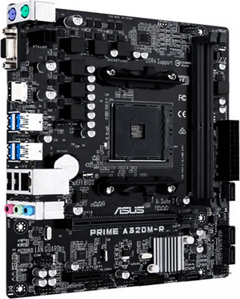Carte mère ASUS Prime A320M-R-SI pour PC bureautique et multimédia AM4