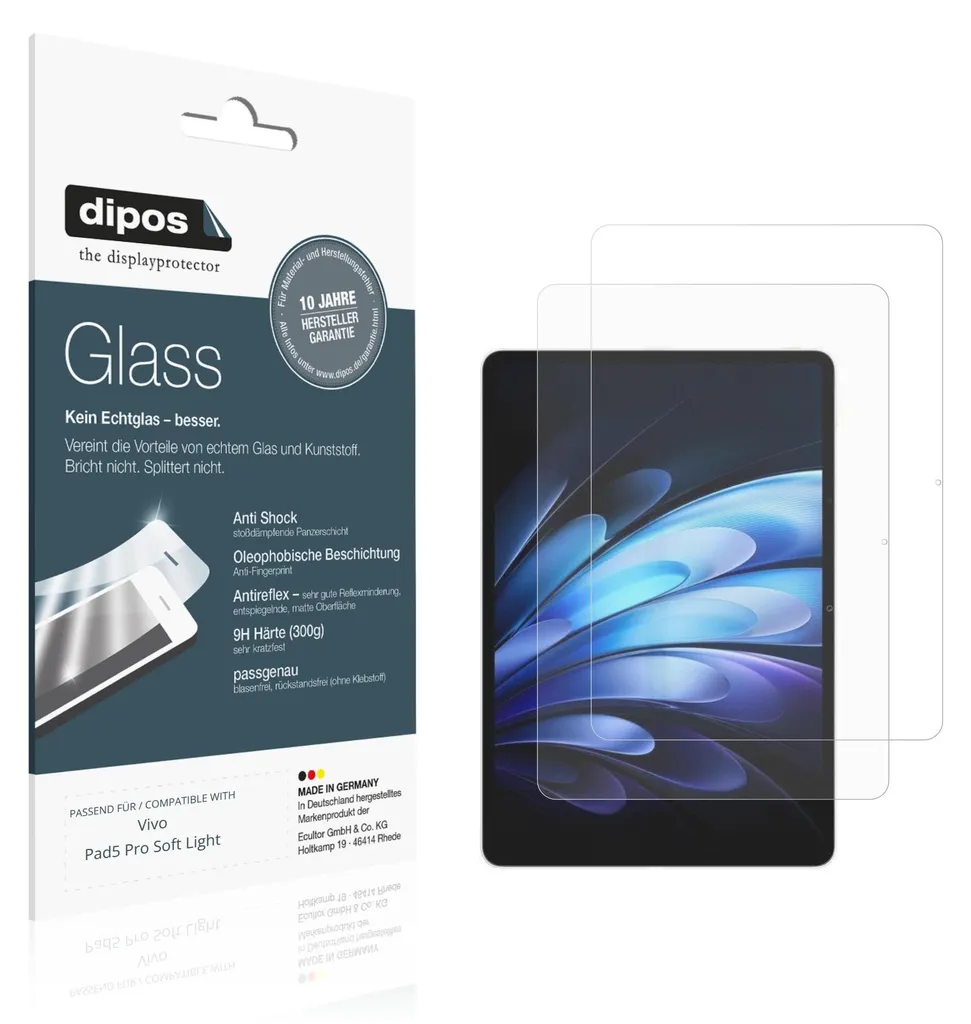 Protection 9H Vivo Pad 5 Pro Verre Flexible Soft Light Anti-Rayure