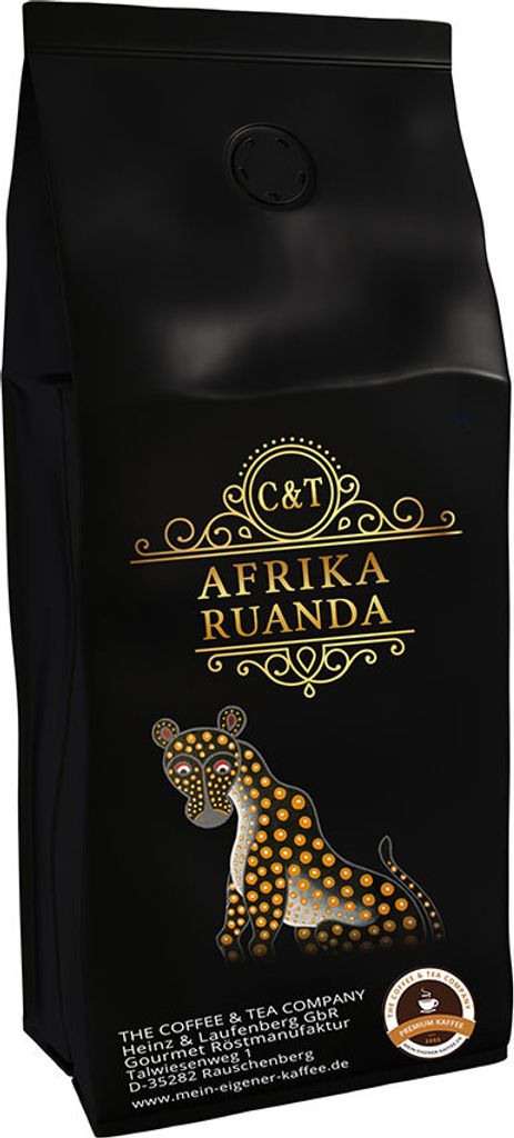 Länderkaffee Aus Afrika - Ruanda (Ganze Bohne,1000g) - Spitzenkaffee - Säurearm, Schonend Und Frisch Geröstet
