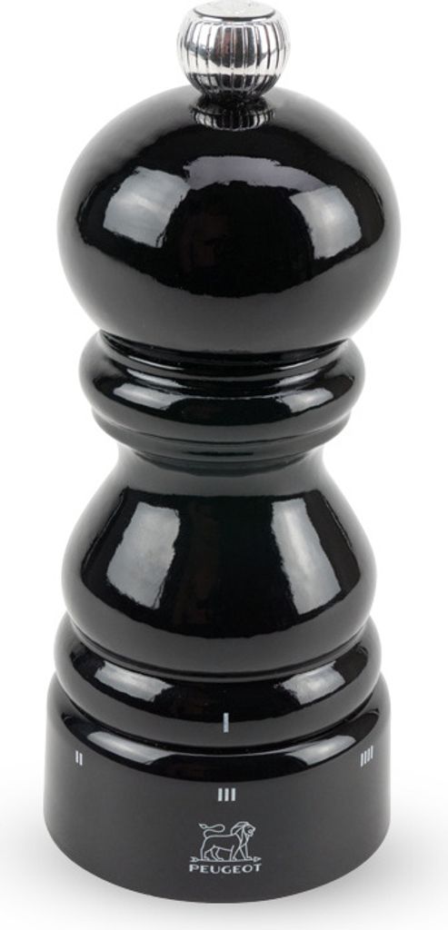 PEUGEOT Pfeffermühle PARIS 12cm Buchenholz Schwarz uSelect Stahlmahlwerk