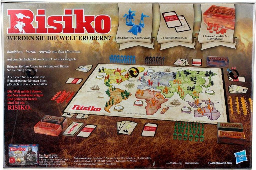 Hasbro Risiko Strategiespiel Brettspiel Gesellschaftsspiel Produktbild 11