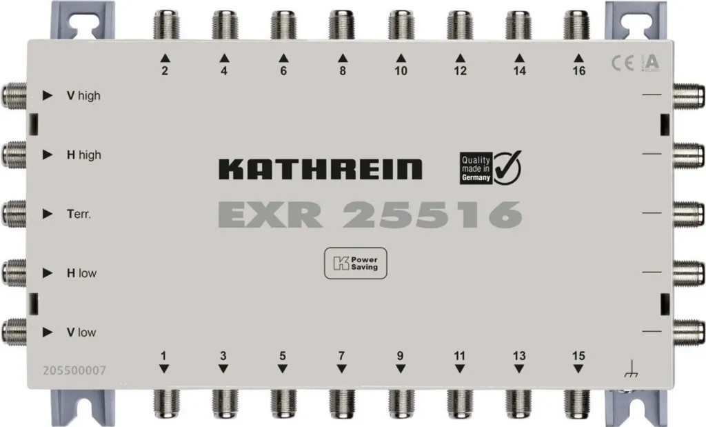Multiswitch Kathrein EXR 25516 anti-interférence TV satellite 5-16