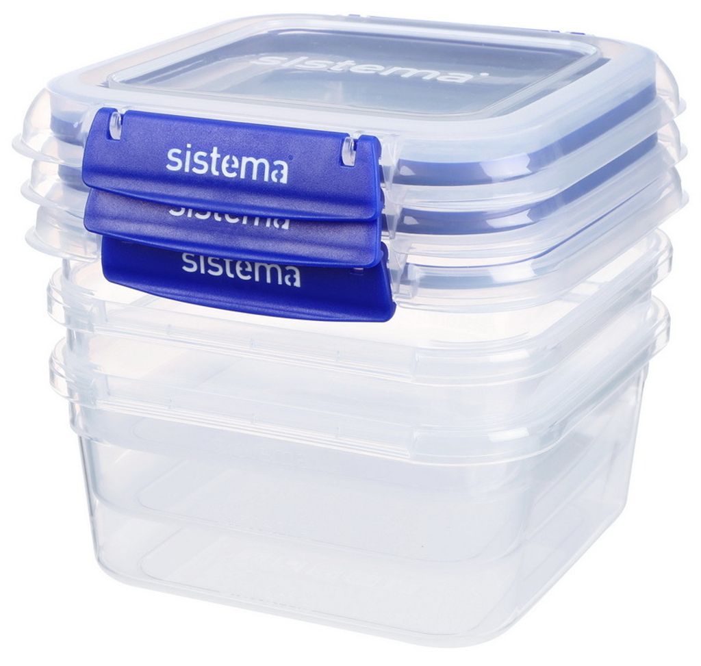 Sistema 3 x 1,15 Liter Vorratsdosen-Set Frischhaltedosen 881630