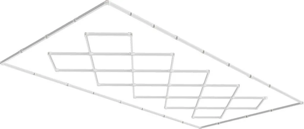 Lampes LED carrées garage 88 000 LM 14 grilles pour atelier detailing