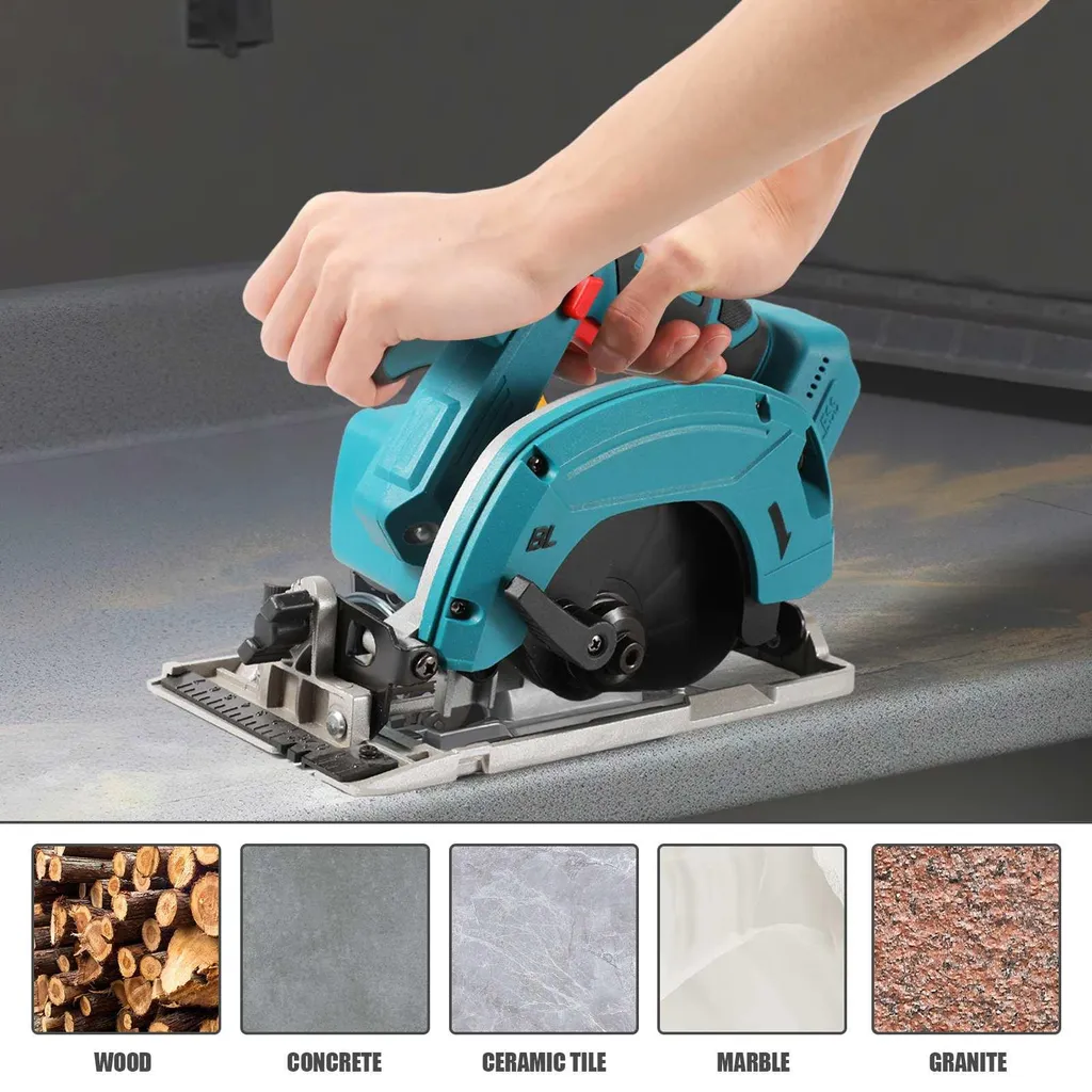 Scie circulaire sans fil pour découpe multi-angles avec mallette - 3