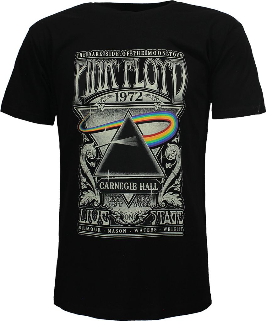 Pink Floyd Carnegie Hall Live Poster T-Shirt – Offizielles Merchandise - L