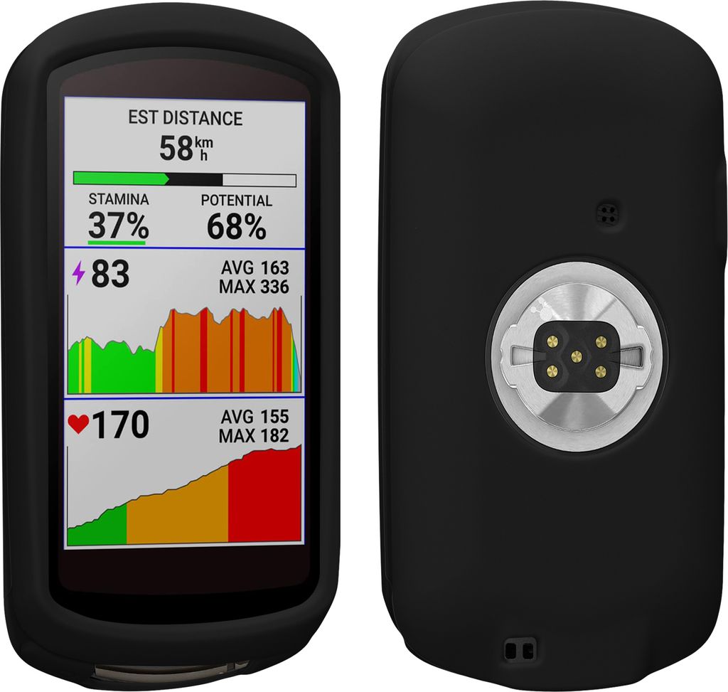 kwmobile Hülle kompatibel mit Garmin Edge 1040 / 1040 Solar - Silikon GPS Fahrrad Case Schutzhülle
