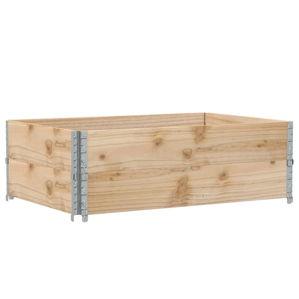 Cadre de palette en bois 120x80 lot de 2 pour logistique et rangement