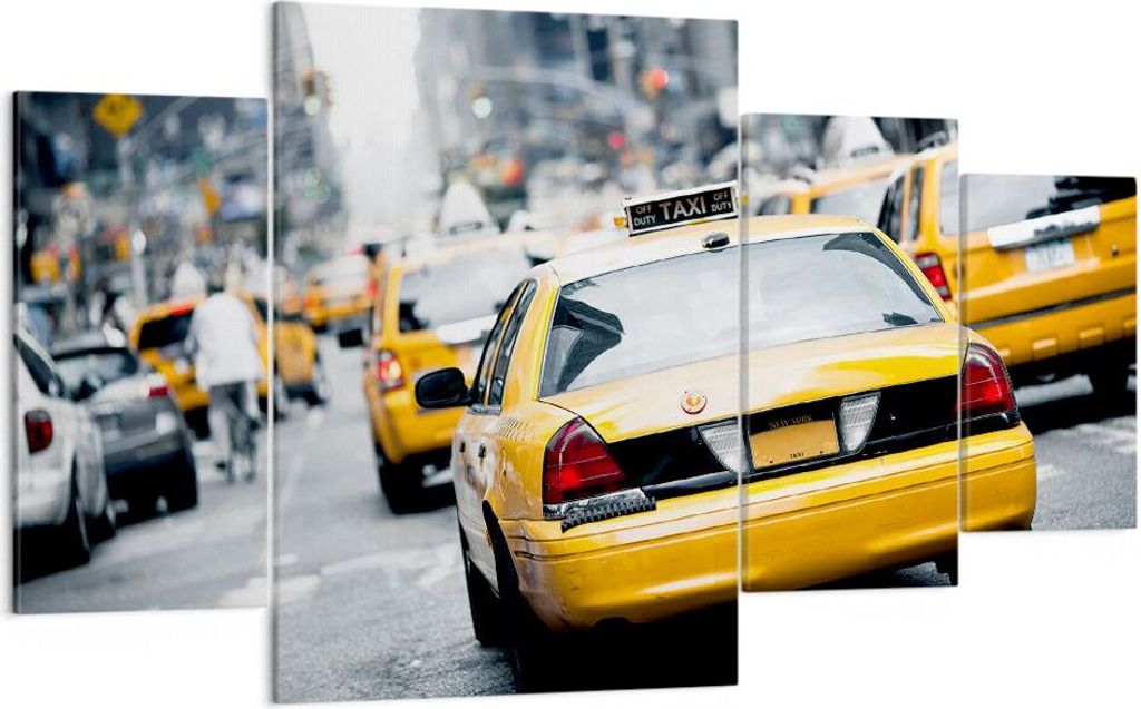 Bild auf Leinwand - Leinwandbild - Taxi Straße New York - Produktbild 