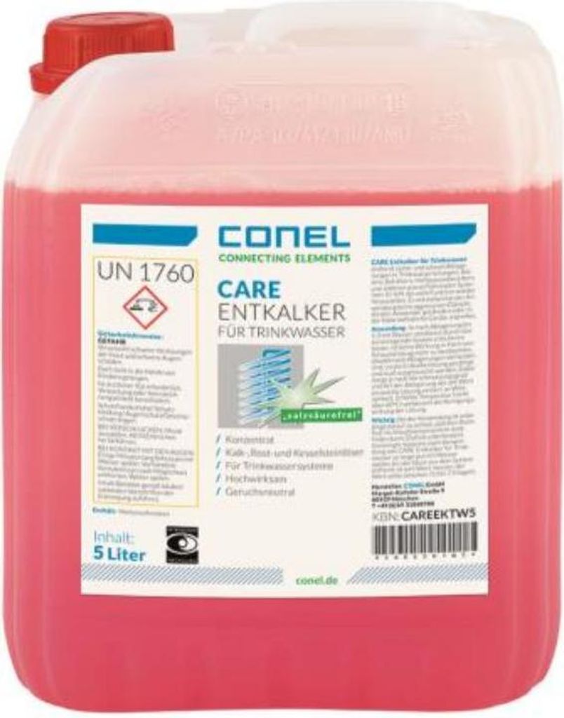 CONEL CARE TW Entkalker-Konzentrat 5 Liter Kanister salzsäurefrei für Trinkwasser