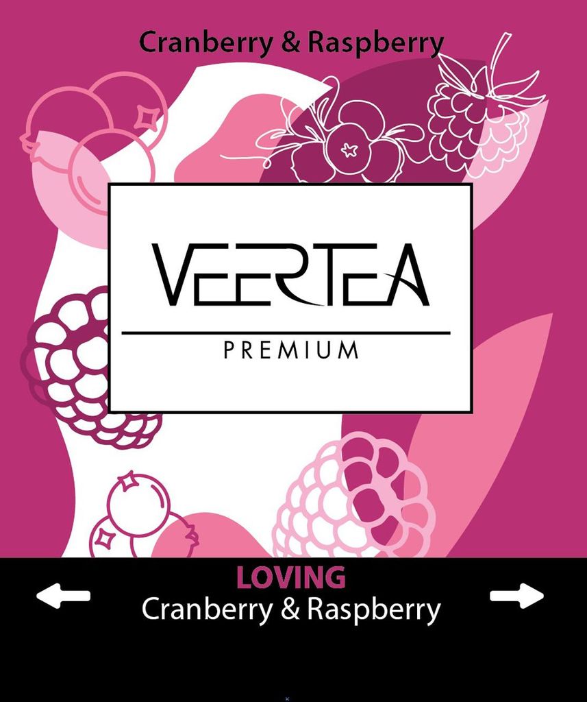 Veertea, Tee Set, Himbeere und Cranberry - Frucht & Produktbild 