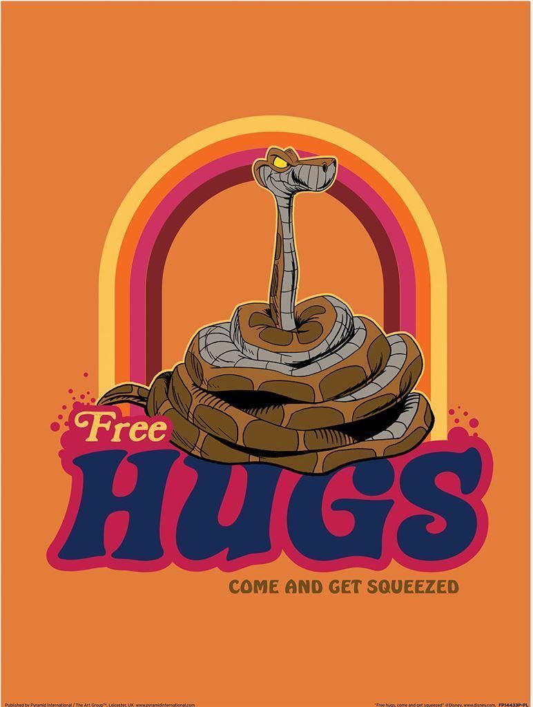 Disney Storybook Time - bedruckt "Free Hugs", Papier PM10645 (40 cm x 30 cm) (Orange)