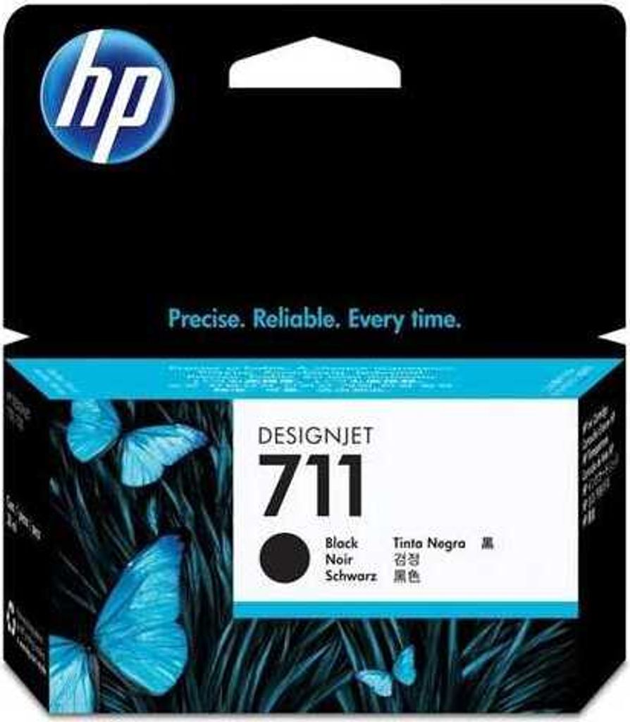 HP 711 Original CZ133A černá vysokokapacitní inkoustová Obrázek produktu 