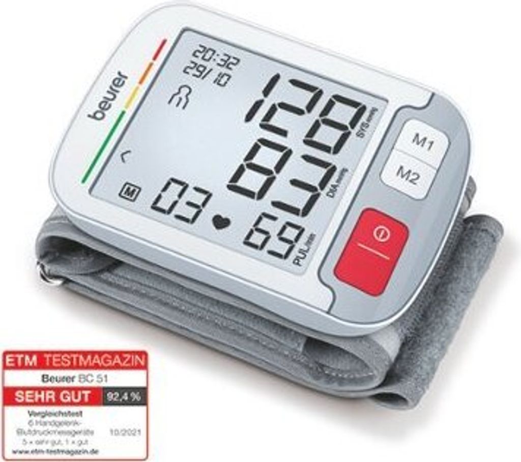 Beurer Bc 51 Blutdruckmessgerät Silber  Silber One Size Produktbild 