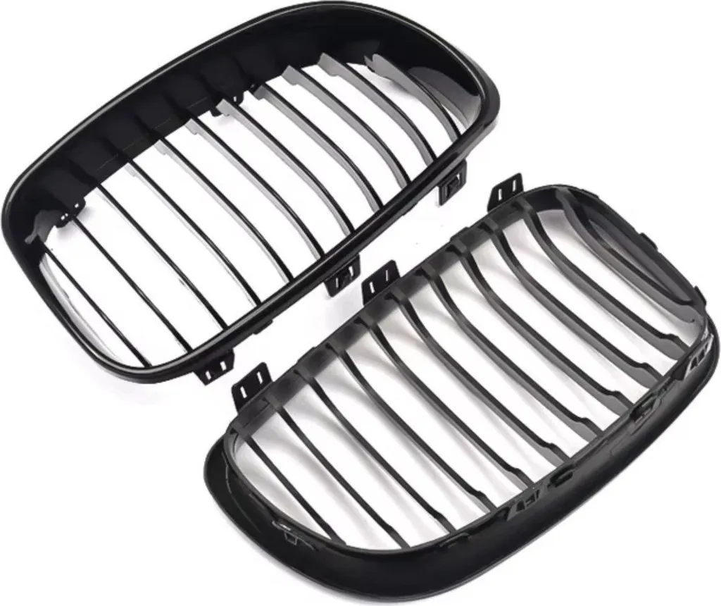 Grille de Calandre BMW Série 1 E81 E82 E87 E88 LCI 2008-2013 Noir Brillant
