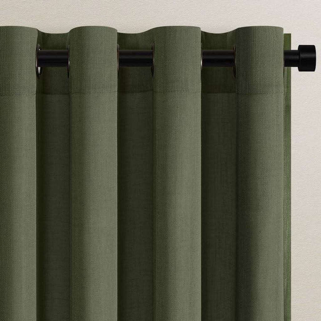 Vorhang 140x160cm Kurz Voile Leinen Kinderzimmer - Weiße Voile Vorhänge Innenraum Vorhänge und Drapes mit Durchsichtigen Ringen Dekorative Moder...