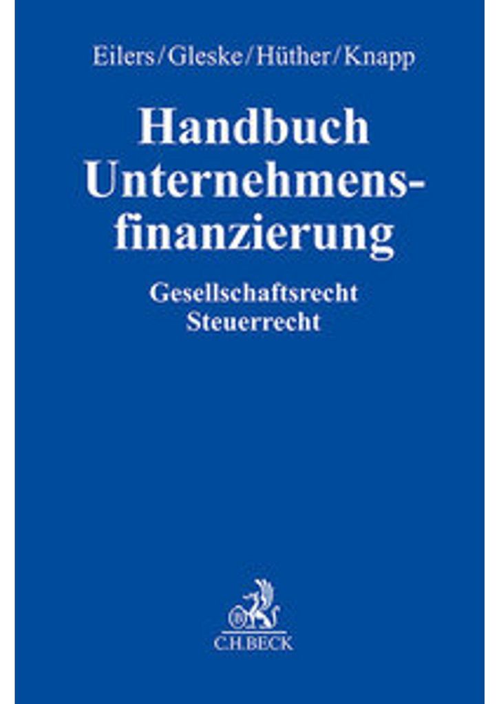 Handbuch Unternehmensfinanzierung