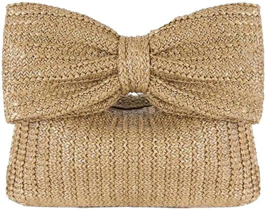 Pochette de luxe en rotin tressé main pour femme - Collection Été 2024