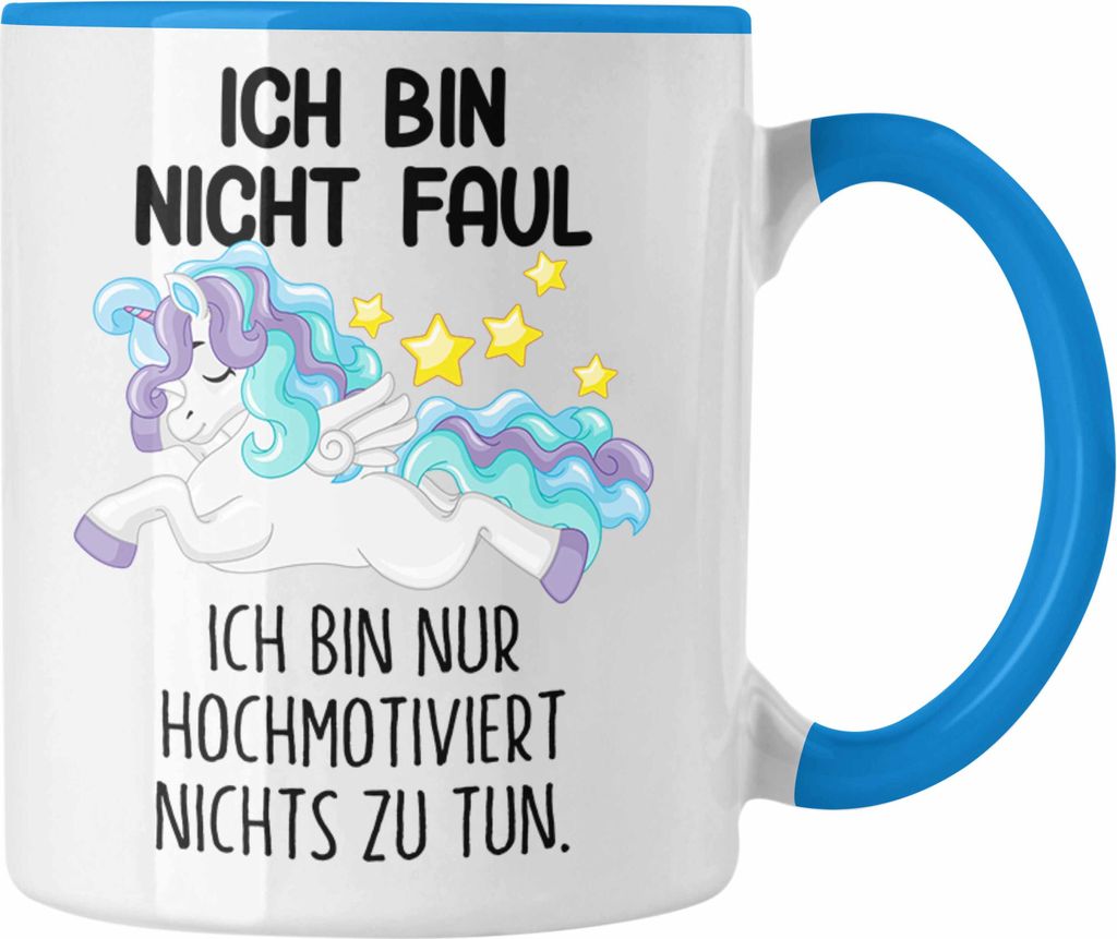 Trendation - Lustige Ich Bin Nicht Faul Tasse Mit Spruch Produktbild 