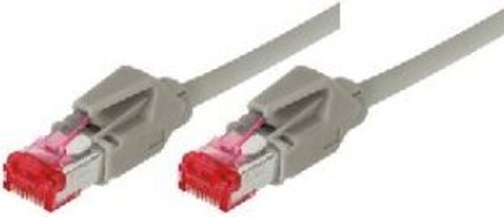 Patchkabel S/FTP, PiMF, Cat 6, grau, 25,0 m Halogenfrei, mit Leoni-Kabel und Hirosesteckern TM21 (bisherige Bezeichnung S/STP) (73625)