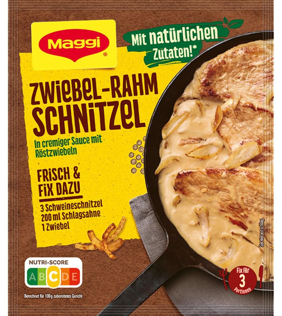Maggi Fix pour escalopes à l'oignon et à la crème dans une Image du produit 