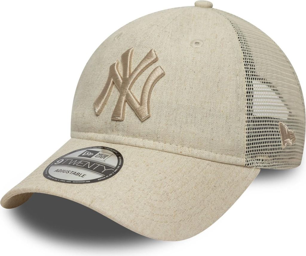 New Era 9Twenty Trucker Cap - LEINEN New York Yankees beige